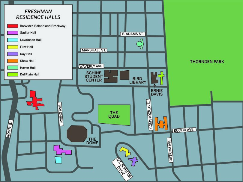 Dorm Guide: A breakdown of Syracuse University’s freshman residence halls