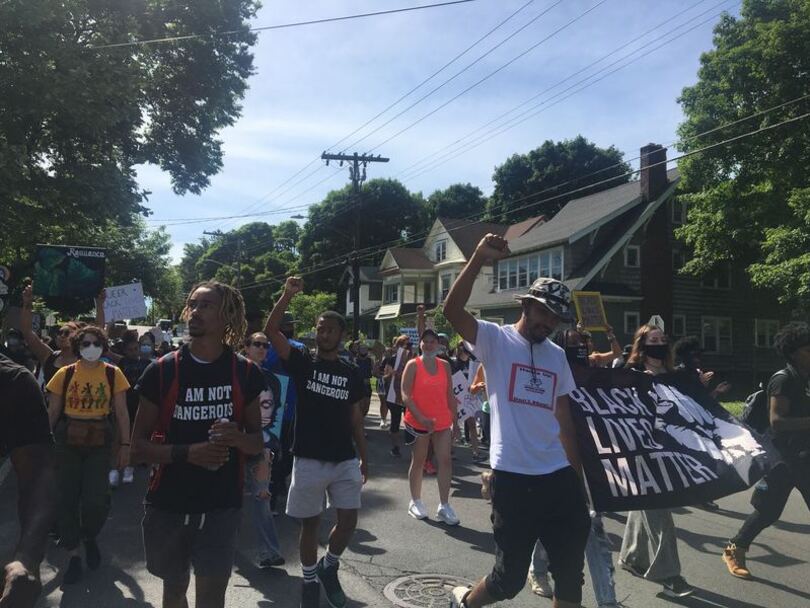 Last Chance for Change protests SPD shooting of man on North Side