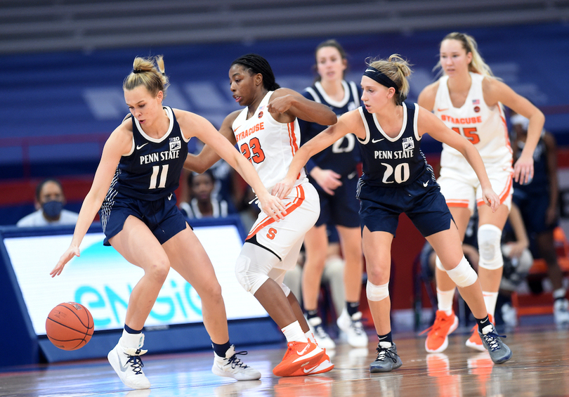 Defensive presence of Lewis, Strautmane propels No. 22 Syracuse over PSU