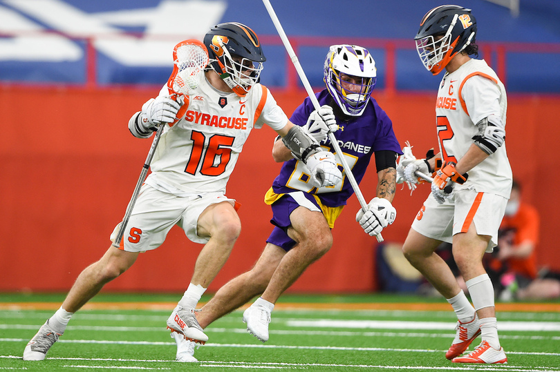 No. 9 Syracuse snaps 2-game losing streak with 13-8 win over Albany