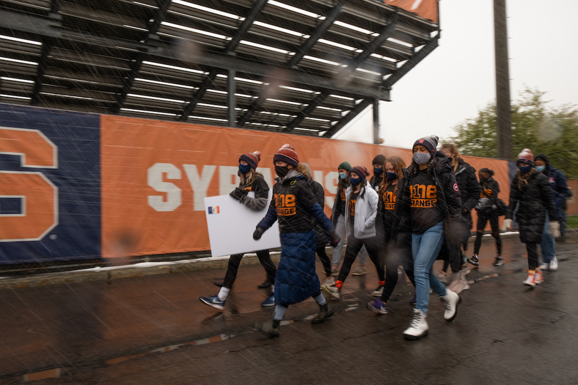 Gallery: SU athletes march in solidarity with Black Lives Matter movement