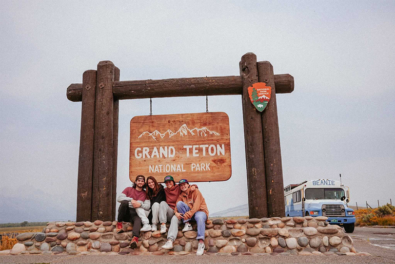 2 SU alumni take cross-country road trip with friends on ‘Beanie’ the bus