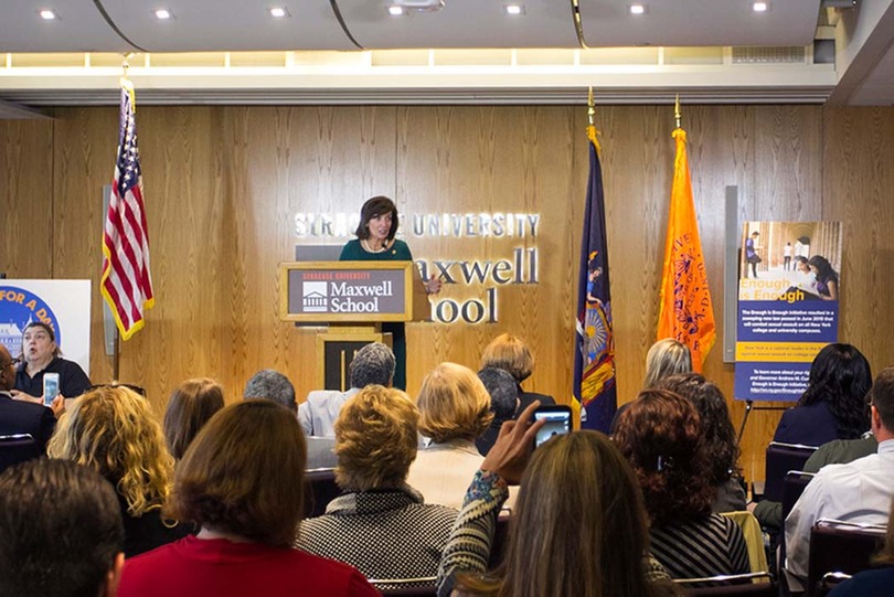 Gov. Kathy Hochul may inspire women at SU