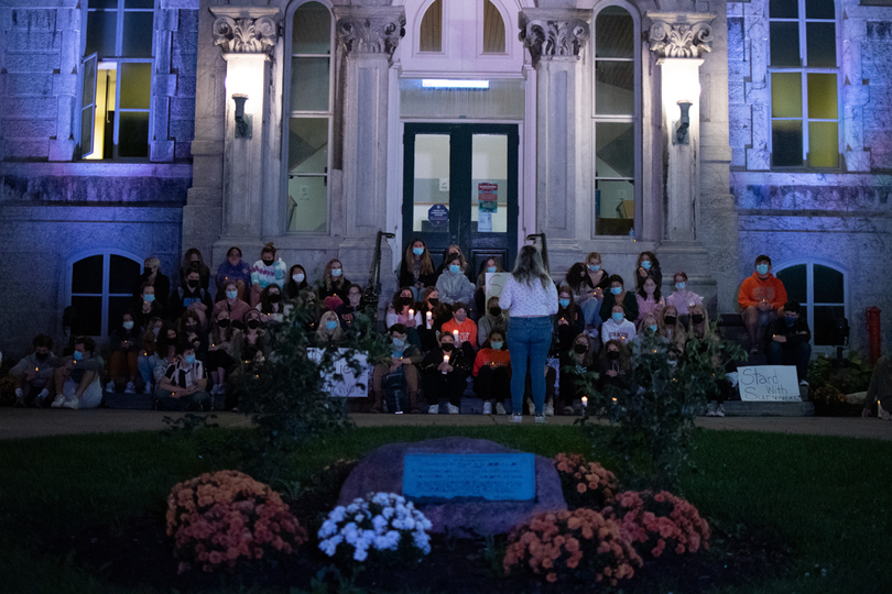 Gallery: Students gather for vigil in solidarity with sexual assault survivors