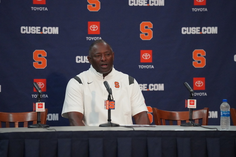 Dino Babers talks Taj Harris departure, missed call ahead of Wake Forest