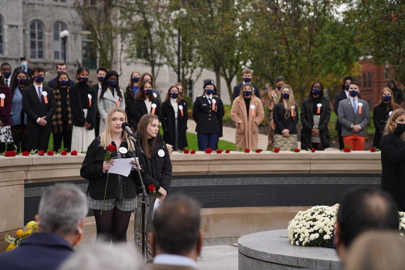 Nearly 200 people honor Pan Am Flight 103 victims at annual Rose-Laying Ceremony