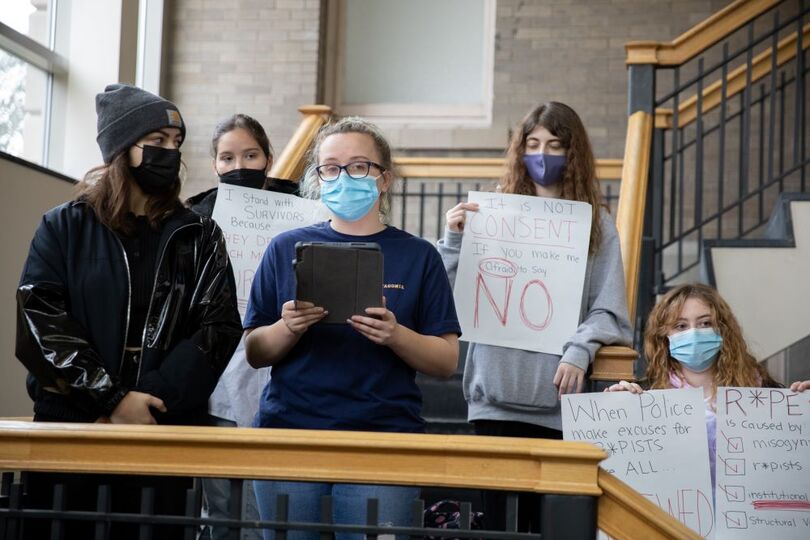 SWSSU members hold sit-in at Sims Hall demanding action from SU’s administration