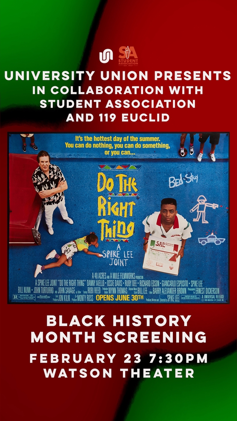 UU to screen ‘Do the Right Thing’ in celebration of Black History Month