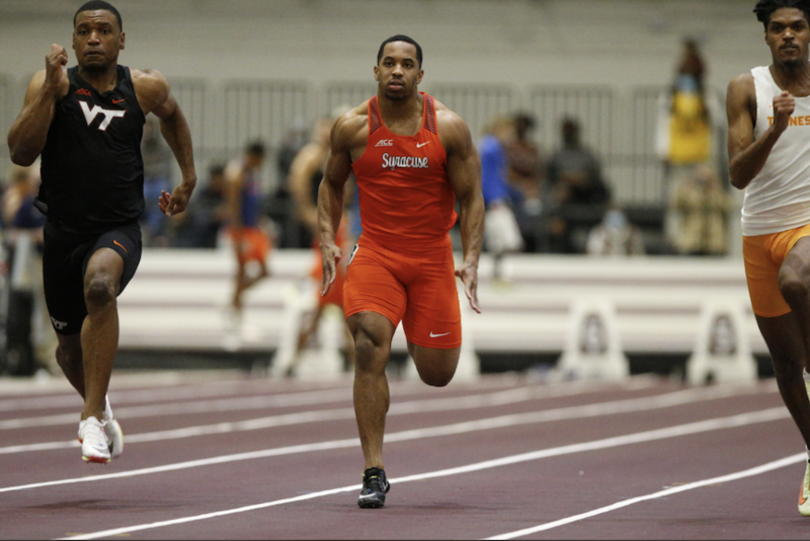 Sean Tucker, while inexperienced, joined track in high school to help football career