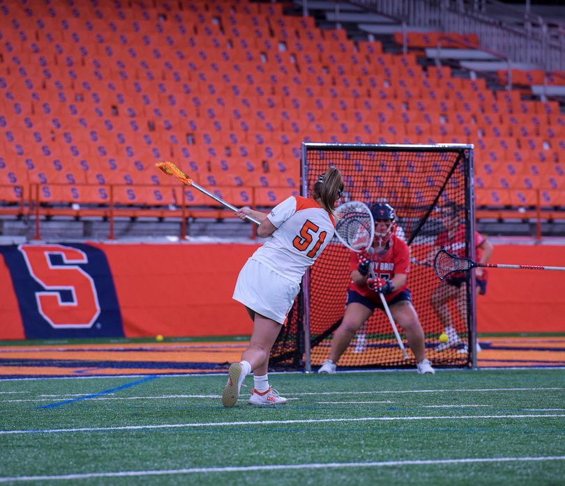 Emily Hawryschuk’s career-high 11 points carry No. 4 SU past Cornell in 20-9 win