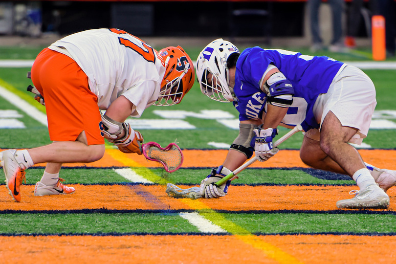 Jakob Phaup dominates faceoff X, but struggles late in SU’s 14-13 loss to No. 15 UNC