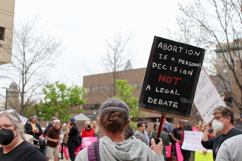 Protesters rally against leaked draft opinion overturning Roe v. Wade