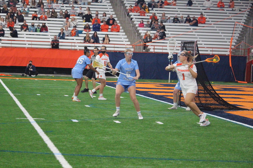 Olivia Adamson’s 5 goals helps steer SU away from NCAA upset