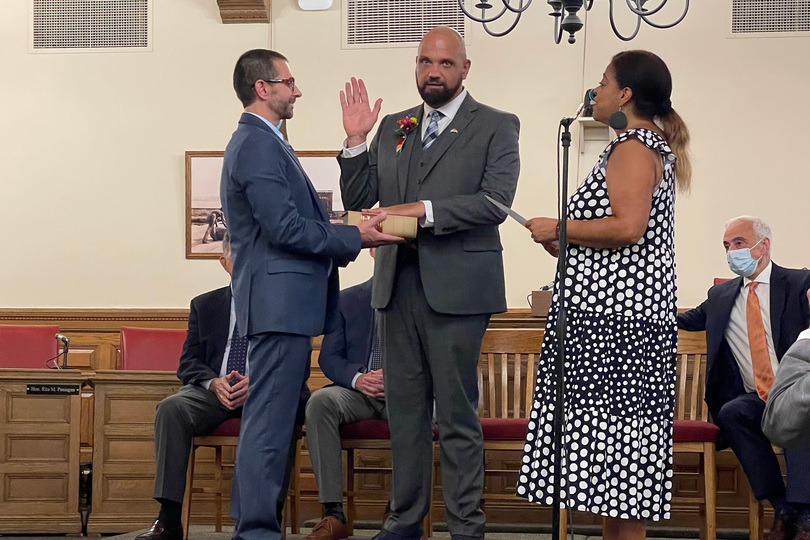 Syracuse Common Council swears in 1st LGBTQ+ District Councilor Jimmy Monto