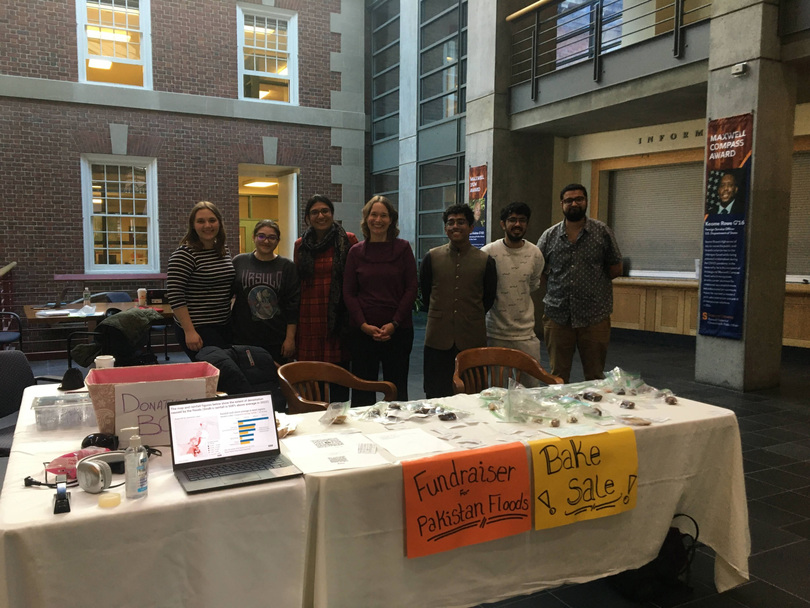 Pakistani students raise funds after devastating flooding with bake sale