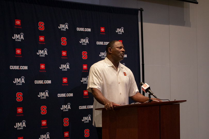 Syracuse players, coaches talk changes, preparations ahead of Pinstripe Bowl