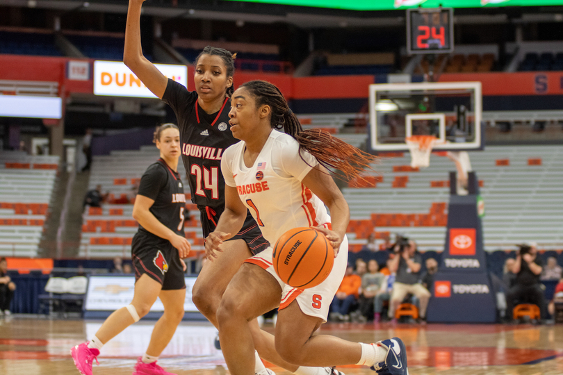 Kennedi Perkins shines in SU’s injury-riddled loss to Louisville