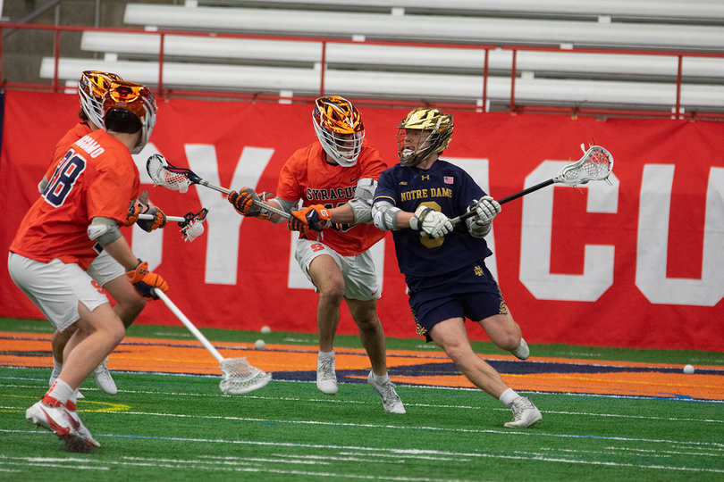 Syracuse allows 9 unanswered goals in 4th quarter, falls 20-12 to No. 3 Notre Dame