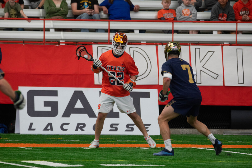 Michael Leo’s goal with 12 seconds left lifts No. 17 Syracuse to 15-14 win over No. 11 UNC