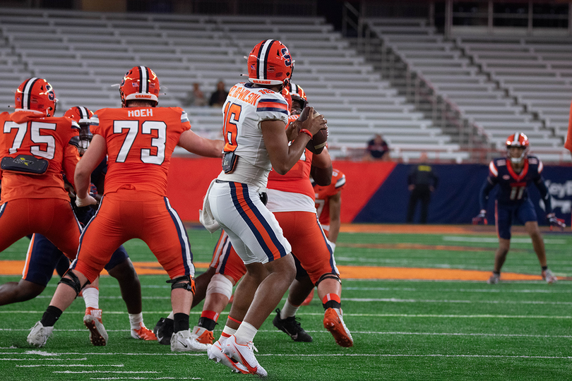 Observations from SU&#8217;s spring game: Lamson works with first team, defense shines