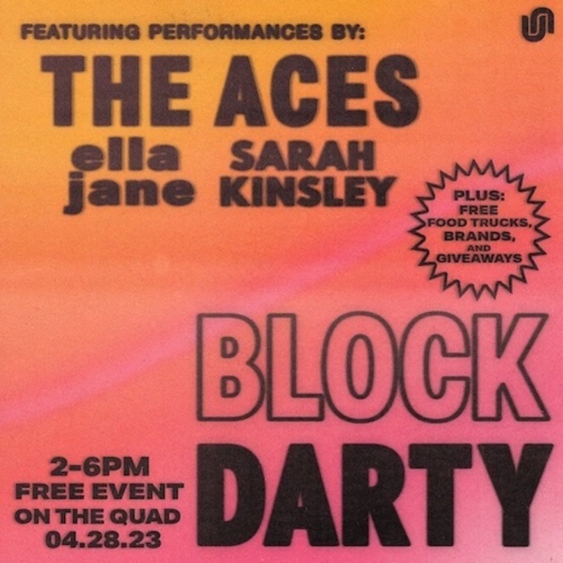 The Aces, Ella Jane, Sarah Kinsley to perform at first-ever Block Darty