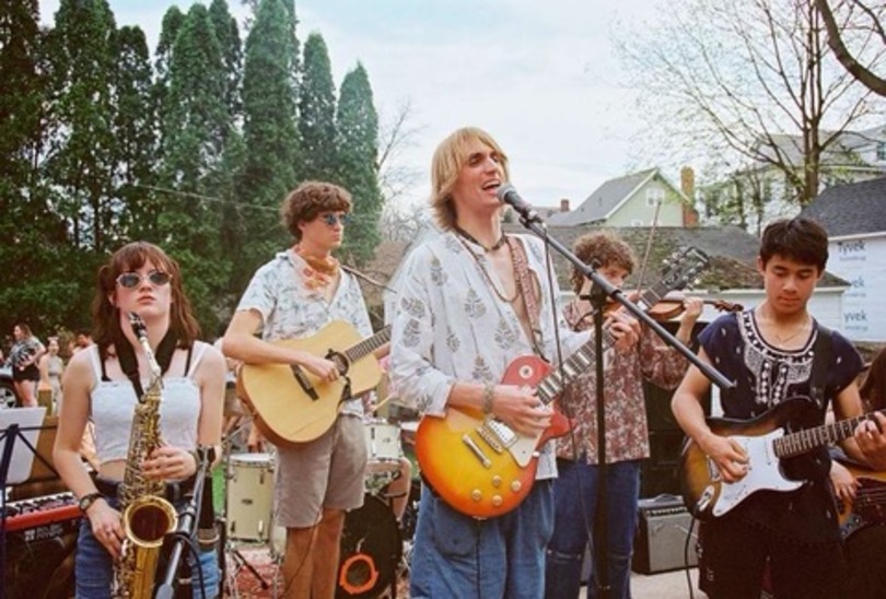 Student band Polarded bends genres in the house show scene