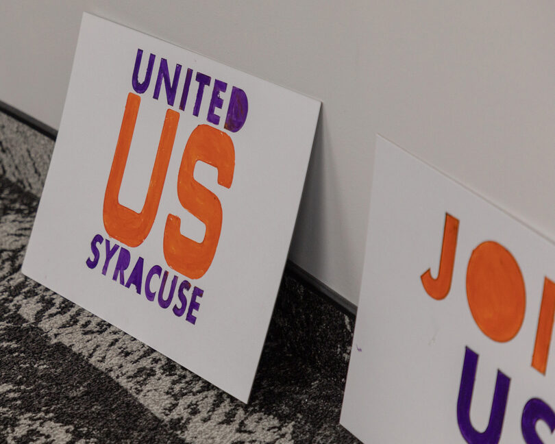 United Syracuse advocates for fair wages, transparency for SU employees