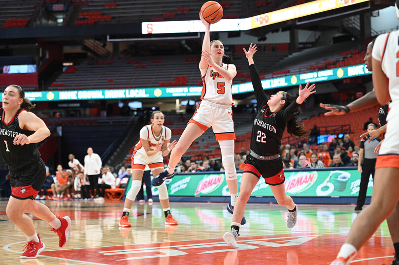 All-around scoring leads Syracuse past Northeastern in 79-57 victory