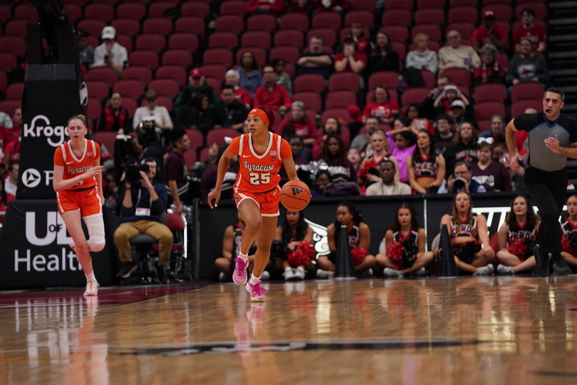 No. 21 Syracuse’s offensive struggles continue in 81-69 loss against No. 16 Louisville