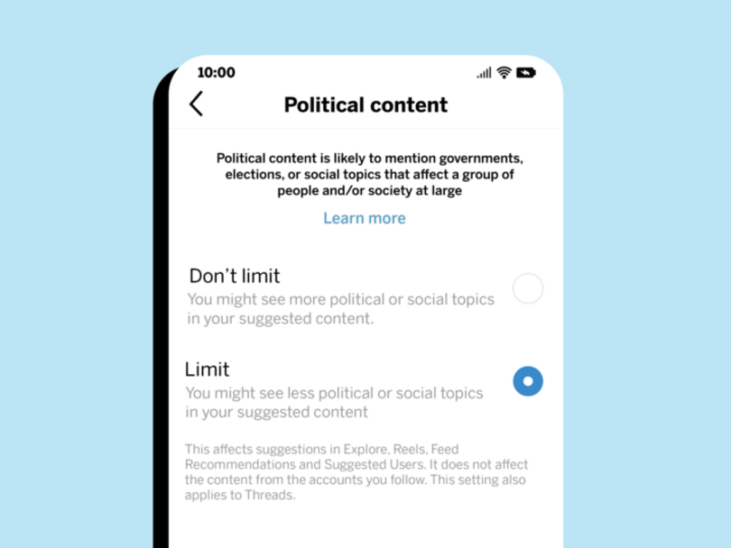 Instagram’s attempt to quietly limit ‘political content’ is a means of censorship