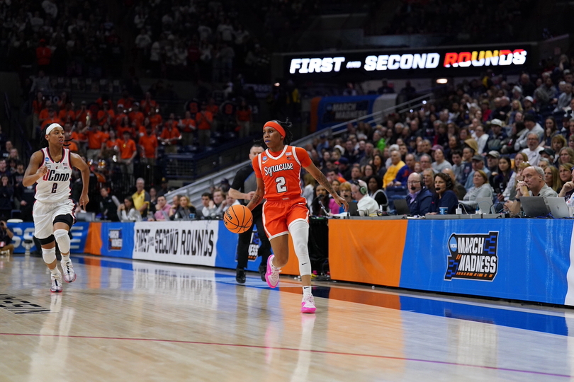 Dyaisha Fair era at Syracuse ends with 72-64 loss to UConn in 2nd round of NCAA Tournament